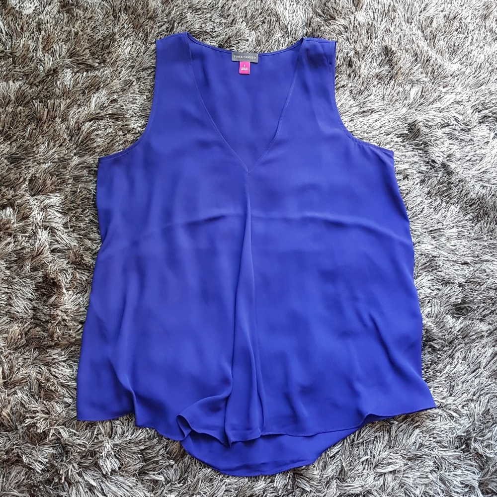 Flowy Vince Camuto Indigo Tank Top